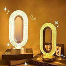 Modern Style Led Touch Modern Crystal Table Lamp For Bedroom Restaurant Bar Bedside Night Light Rechargeable Table Lamp