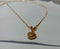 Golden Heart Charm Pendant Necklace
