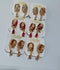 Royal Glow Drop Earrings – Multicolor Collection (Set of 6 Pairs)