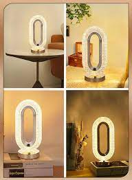 Modern Style Led Touch Modern Crystal Table Lamp For Bedroom Restaurant Bar Bedside Night Light Rechargeable Table Lamp